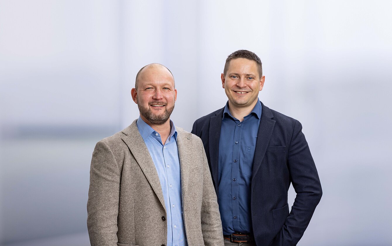 Tim Santo und Matthias Schmieder Tim Santo und Matthias Schmieder sind verantwortlich für den Standort Schopfheim