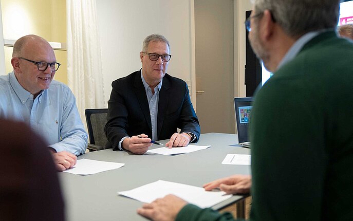 Meeting Salesmeeting mit Kunden