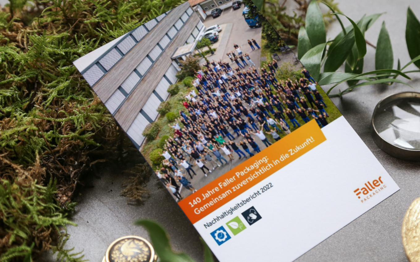 Titelseite Nachhaltigkeitsbericht 2022